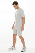 Оптом Костюм шорты и футболка светло-серого цвета 221173SS в Перми, фото 3