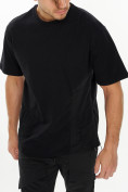 Оптом Костюм джоггеры с футболкой черного цвета 221120Ch, фото 10