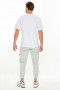 Оптом Костюм джоггеры с футболкой белого цвета 221120Bl в Перми, фото 4