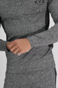 Оптом Комплект мужского термобелья без начеса серого цвета 2211Sr, фото 14