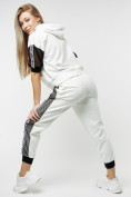 Оптом Спортивный костюм трикотажный белого цвета 22124Bl, фото 7