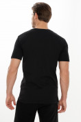Оптом Мужские футболки с принтом черного цвета 221414Ch в Казани, фото 4