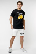 Оптом Мужские футболки с принтом желтого цвета 221414J в Екатеринбурге, фото 3