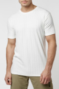 Оптом Мужская футболка в сетку белого цвета 221490Bl в Екатеринбурге, фото 7