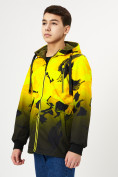 Оптом Куртка двусторонняя для мальчика желтого цвета 221J в Екатеринбурге, фото 9