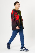 Оптом Куртка двусторонняя для мальчика красного цвета 221Kr в Казани, фото 4