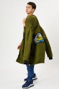 Оптом Куртка двусторонняя для мальчика красного цвета 221Kr в Казани, фото 3