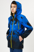 Оптом Куртка двусторонняя для мальчика синего цвета 221S, фото 7