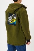 Оптом Куртка двусторонняя для мальчика зеленого цвета 221Z в Казани, фото 7
