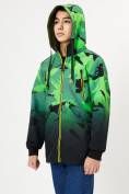 Оптом Куртка двусторонняя для мальчика зеленого цвета 221Z в Казани, фото 8