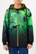 Оптом Куртка двусторонняя для мальчика зеленого цвета 221Z в Казани, фото 9