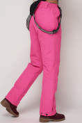 Оптом Полукомбинезон брюки горнолыжные женские розового цвета 2221R в Екатеринбурге, фото 16