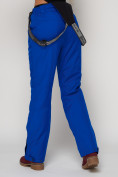 Оптом Полукомбинезон брюки горнолыжные женские синего цвета 2221S в Казани, фото 16