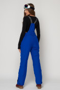 Оптом Полукомбинезон брюки горнолыжные женские синего цвета 2221S в Казани, фото 8