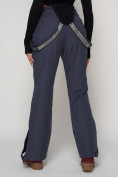 Оптом Полукомбинезон брюки горнолыжные женские темно-серого цвета 2221TC в Екатеринбурге, фото 15