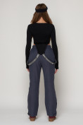Оптом Полукомбинезон брюки горнолыжные женские темно-серого цвета 2221TC в Екатеринбурге, фото 8