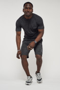 Оптом Спортивный костюм летний мужской темно-серого цвета 2225TC, фото 17