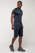 Оптом Спортивный костюм летний мужской темно-синего цвета 2225TS, фото 4