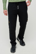 Оптом Трикотажные брюки мужские черного цвета 2226Ch в Перми