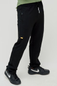 Оптом Трикотажные брюки мужские черного цвета 2226Ch, фото 8