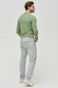 Оптом Трикотажные брюки мужские серого цвета 2226Sr в Перми, фото 3