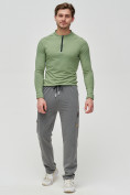 Оптом Трикотажные брюки мужские темно-серого цвета 2226TC в Перми