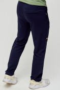 Оптом Трикотажные брюки мужские темно-синего цвета 2226TS, фото 8