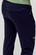 Оптом Трикотажные брюки мужские темно-синего цвета 2226TS, фото 9