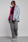 Оптом Горнолыжная куртка женская зимняя серого цвета 22302Sr в Екатеринбурге, фото 12