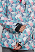 Оптом Горнолыжная куртка женская зимняя серого цвета 22302Sr в Екатеринбурге, фото 9