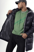 Оптом Куртка удлинённая мужская зимняя темно-синего цвета 22306TS в Казани, фото 23