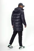 Оптом Куртка удлинённая мужская зимняя темно-синего цвета 22307TS в Екатеринбурге, фото 14