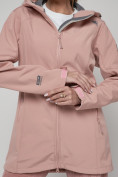 Оптом Ветровка женская MTFORCE большого размера розового цвета 22335R в Казани, фото 10