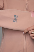 Оптом Ветровка женская MTFORCE большого размера розового цвета 22335R в Казани, фото 15