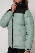 Оптом Спортивная куртка MTFORCE женская бирюзового цвета 2236Br в Казани, фото 7
