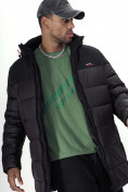 Оптом Куртка удлинённая мужская зимняя черного цвета 2237Ch в Екатеринбурге, фото 10