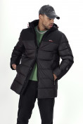 Оптом Куртка удлинённая мужская зимняя черного цвета 2237Ch в Казани, фото 15