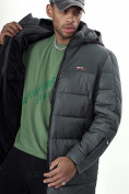 Оптом Куртка удлинённая мужская зимняя цвета хаки 2237Kh в Екатеринбурге, фото 19