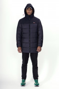 Оптом Куртка удлинённая мужская зимняя темно-синего цвета 2237TS в Казани, фото 22