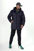 Оптом Куртка удлинённая мужская зимняя темно-синего цвета 2237TS в Казани, фото 23