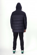 Оптом Куртка удлинённая мужская зимняя темно-синего цвета 2237TS в Казани, фото 25