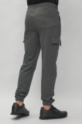 Оптом Брюки джоггеры спортивные с карманами мужские серого цвета 224Sr в Екатеринбурге, фото 11