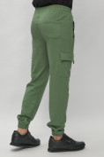 Оптом Брюки джоггеры спортивные с карманами мужские зеленого цвета 224Z в Екатеринбурге, фото 11