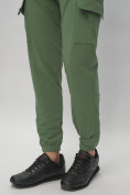 Оптом Брюки джоггеры спортивные с карманами мужские зеленого цвета 224Z в Екатеринбурге, фото 13