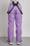 Оптом Полукомбинезон утепленный женский зимний горнолыжный фиолетового цвета 2250F, фото 12
