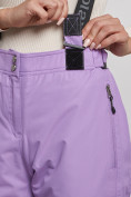 Оптом Полукомбинезон утепленный женский зимний горнолыжный фиолетового цвета 2250F в Сочи, фото 15