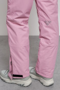 Оптом Полукомбинезон утепленный женский зимний горнолыжный розового цвета 2250R в Казани, фото 17