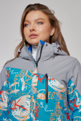 Оптом Горнолыжная куртка женская зимняя синего цвета 2252S в Екатеринбурге, фото 15