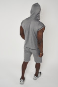Оптом Спортивный костюм летний мужской светло-серого цвета 22610SS, фото 17