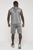 Оптом Спортивный костюм летний мужской светло-серого цвета 22610SS в Саратове, фото 4